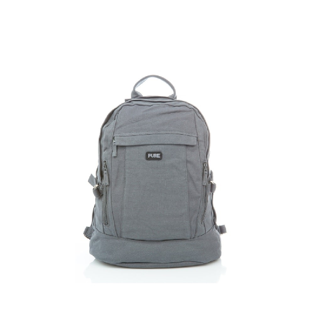 Hemp backpack gray-PURE XL