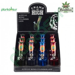 ACRYLIC CYLINDER BONG - MIXED COLOURS - CHAMP HIGH