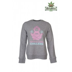 Natural Born Chillers – Classic Collection – Women Hoodie – Grey