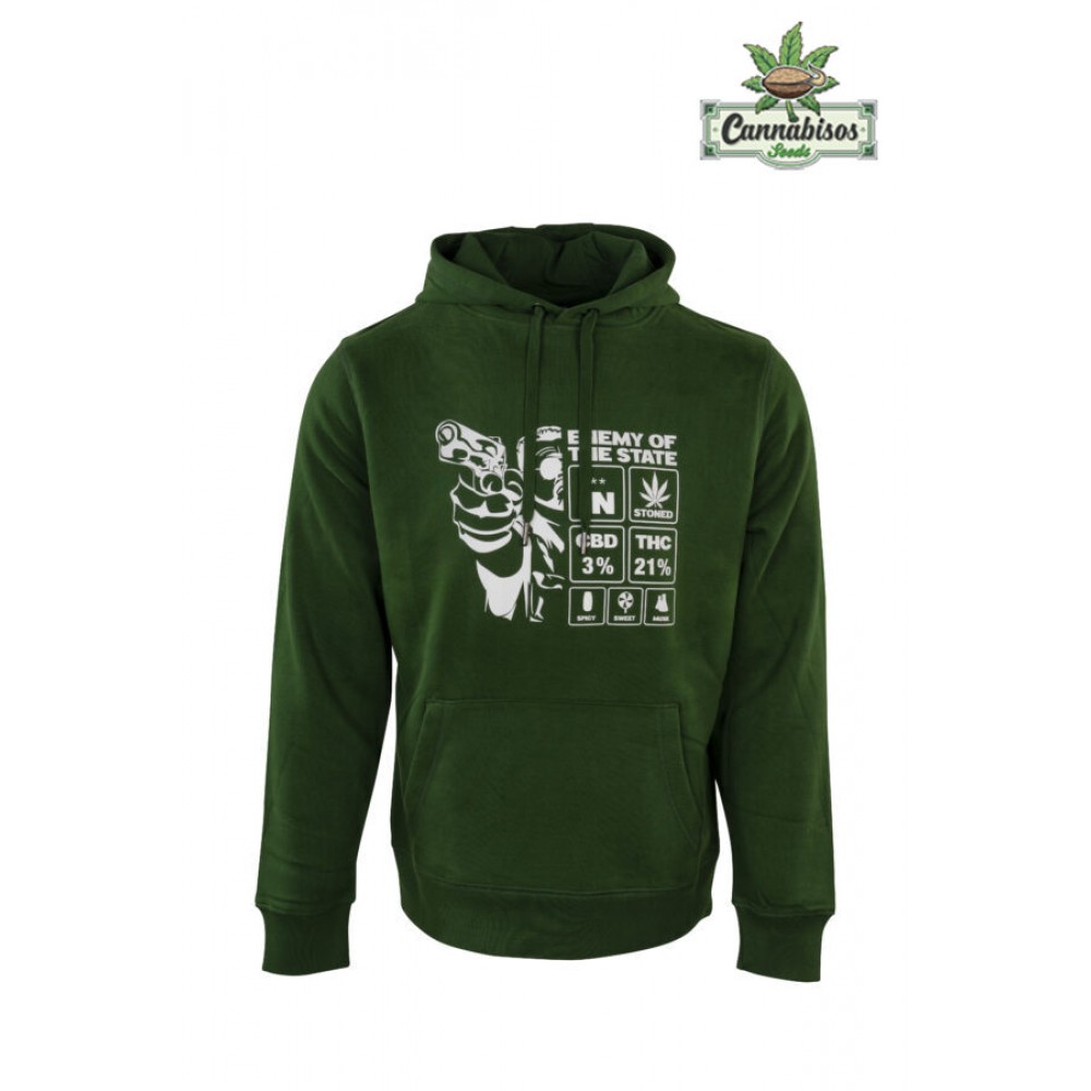 Enemy of the State – Original Collection – Men Hoodie – Green